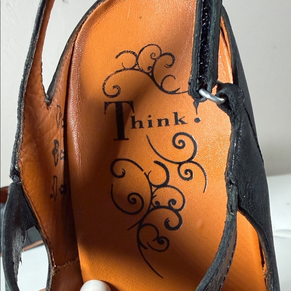 Think! Black Slingback Heels - Picture 11 of 14